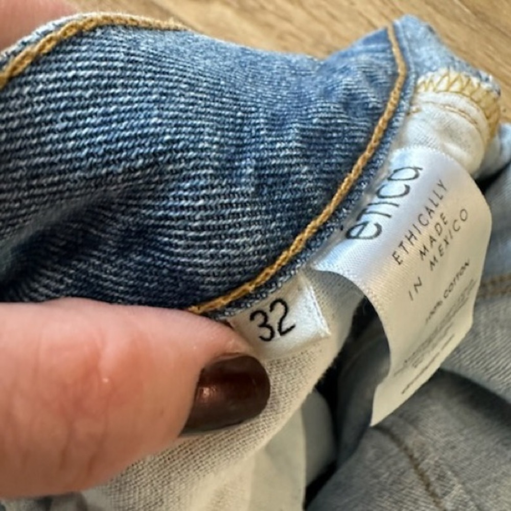 Etica Ethically Made Marley Ultra High Rise Baggy Jeans in Seaford Sz 32 NWT - Picture 10 of 11